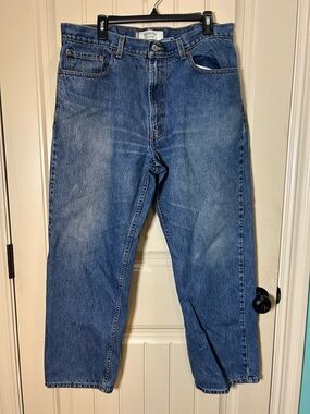 Levi 550 Men Jeans, Ralaxed Fit Straight Leg BlueDenim Light Wash Casual 38x30